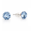 Solitaire Crystal Stud Earrings — 6-Colour Capsule - Aquamarine Blue
