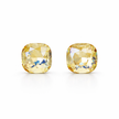 Solitaire Crystal Stud Earrings — 6-Colour Capsule - Yellow