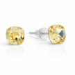 Solitaire Crystal Stud Earrings — 6-Colour Capsule - Yellow
