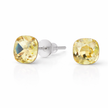 Solitaire Crystal Stud Earrings — 6-Colour Capsule - Yellow