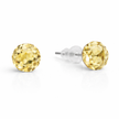 Solitaire Crystal Stud Earrings — 6-Colour Capsule - Citrine