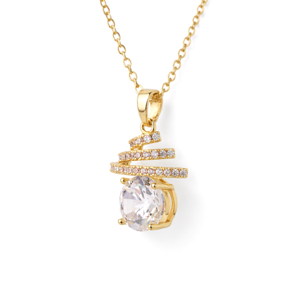 Gold-Tone Butterfly Charm Pendant Necklace Set