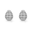 Silver Layered Crystal Drop Necklace Set
