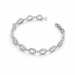Silver Clover Tennis Bracelet