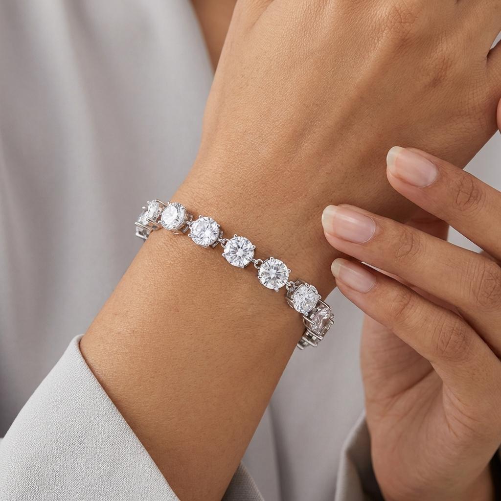 Crystal Rain Tennis Bracelet