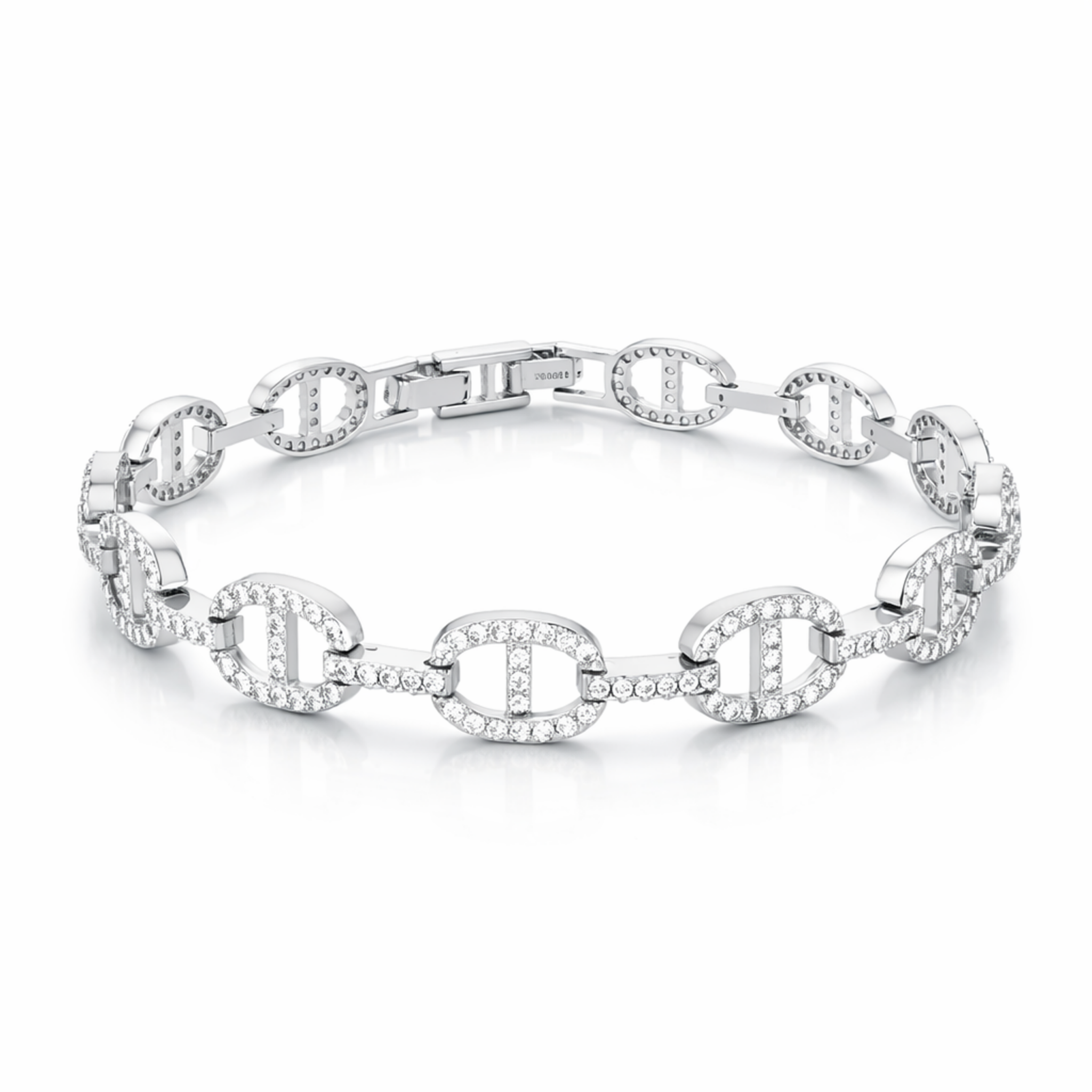 Golden Marina Chain Bracelet - Silver