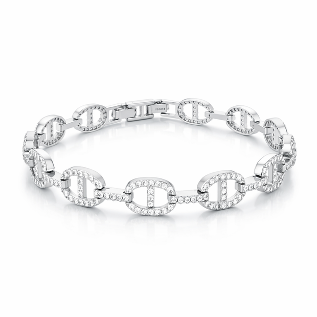 Golden Marina Chain Bracelet - Silver