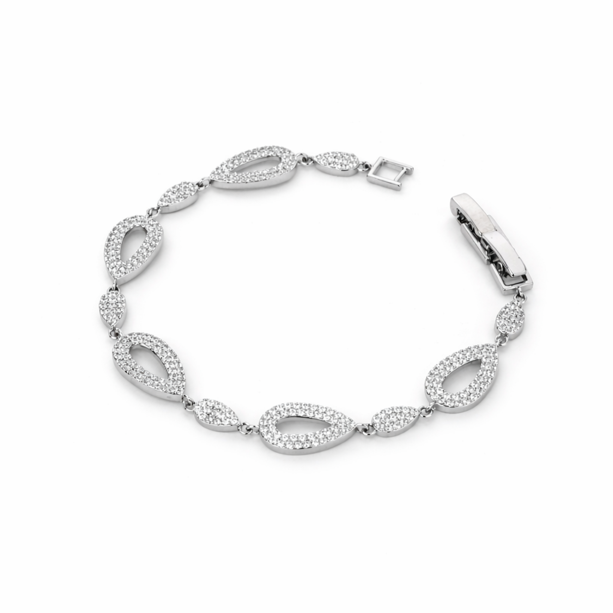 Open Teardrop Link Bracelet
