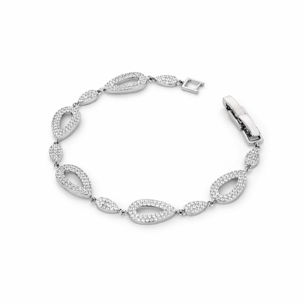 Open Teardrop Link Bracelet