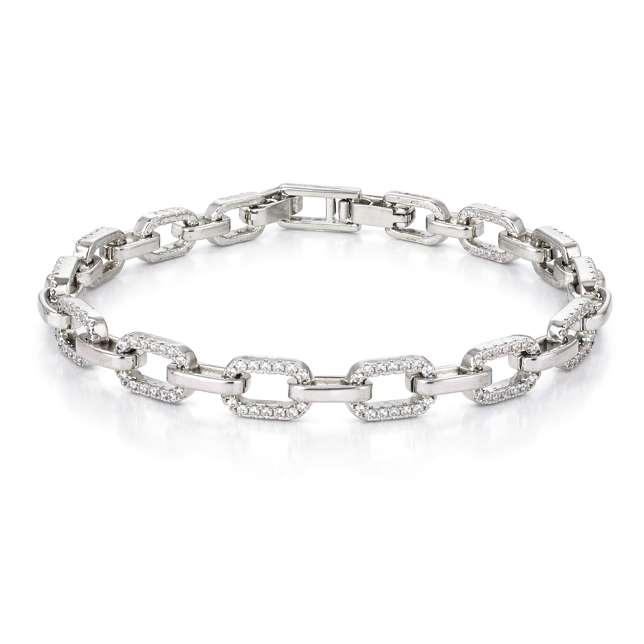 Crystal Box Chain Bracelet