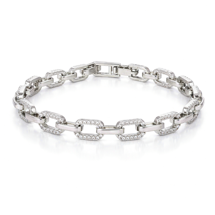 Crystal Box Chain Bracelet