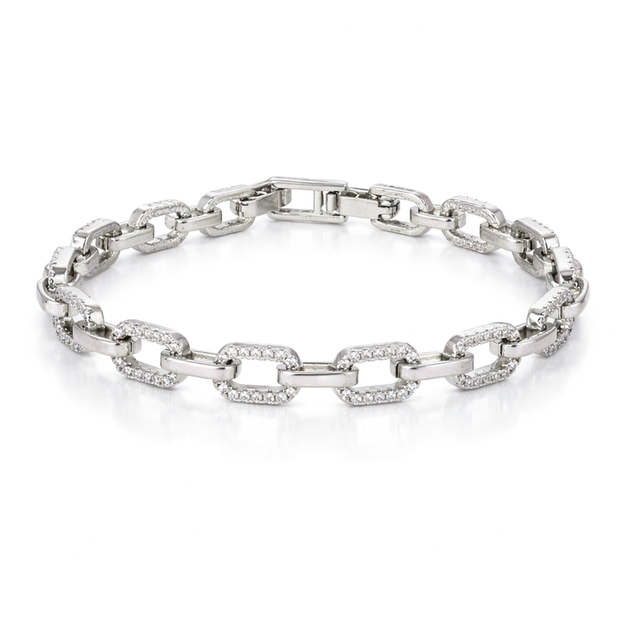 Crystal Box Chain Bracelet