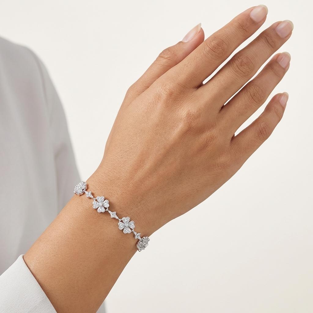 Silver Blossom Bracelet