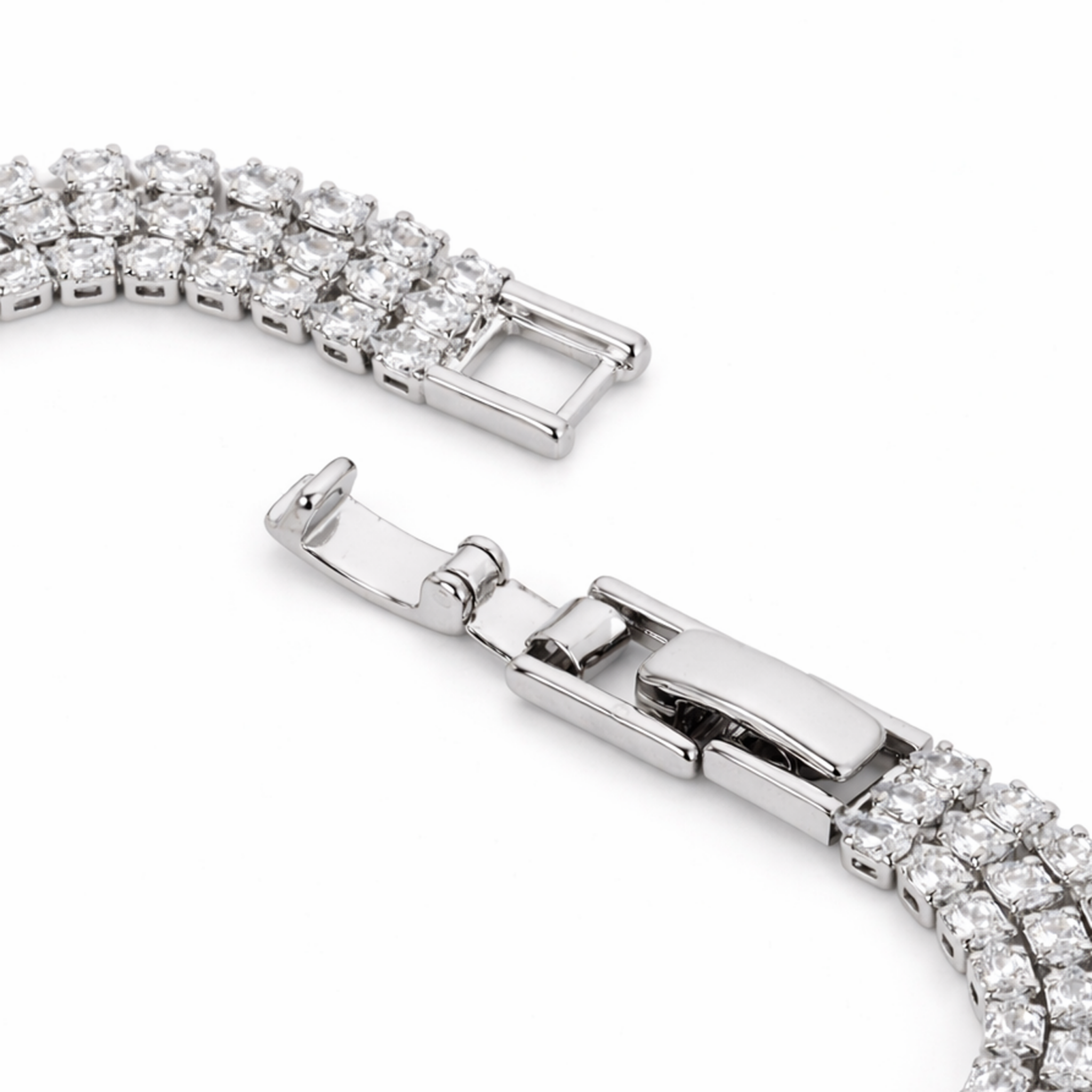 Triple Row Tennis Bracelet