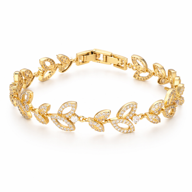 Golden Laurel Leaf Bracelet