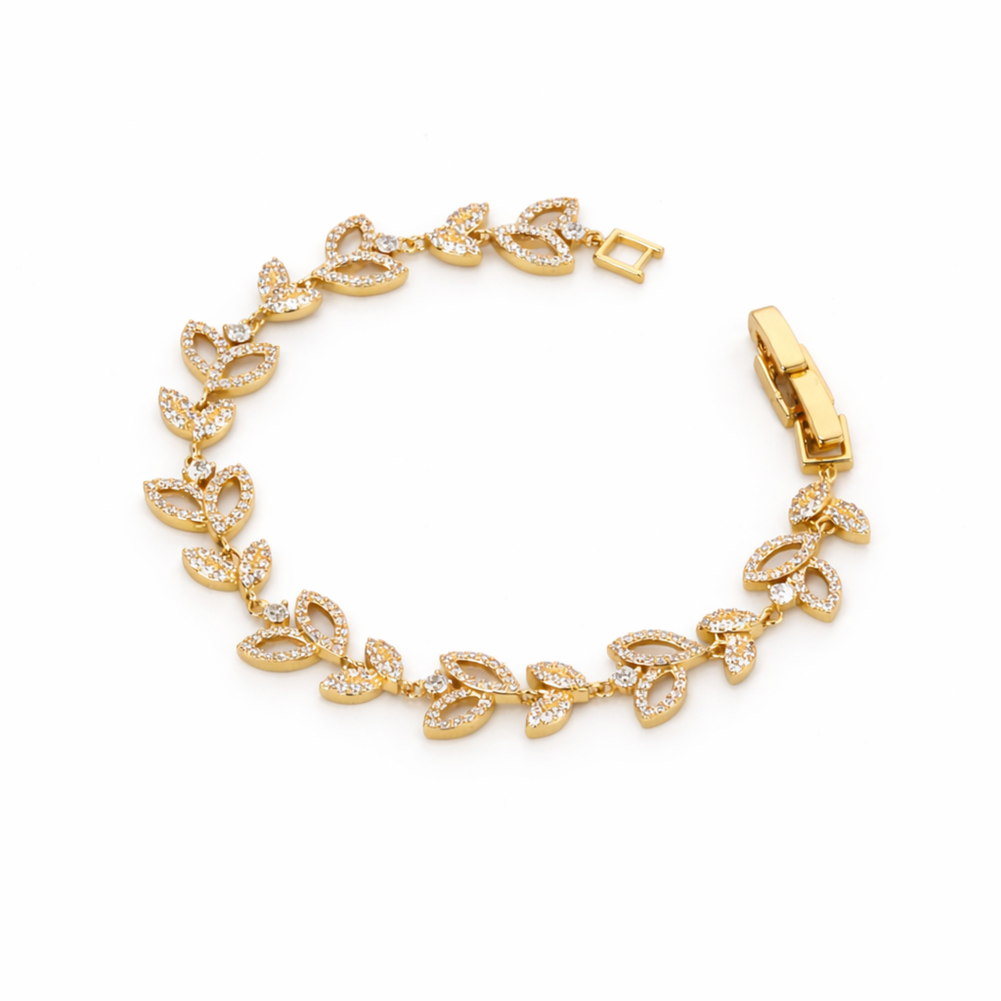 Golden Laurel Leaf Bracelet