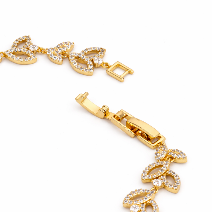 Golden Laurel Leaf Bracelet