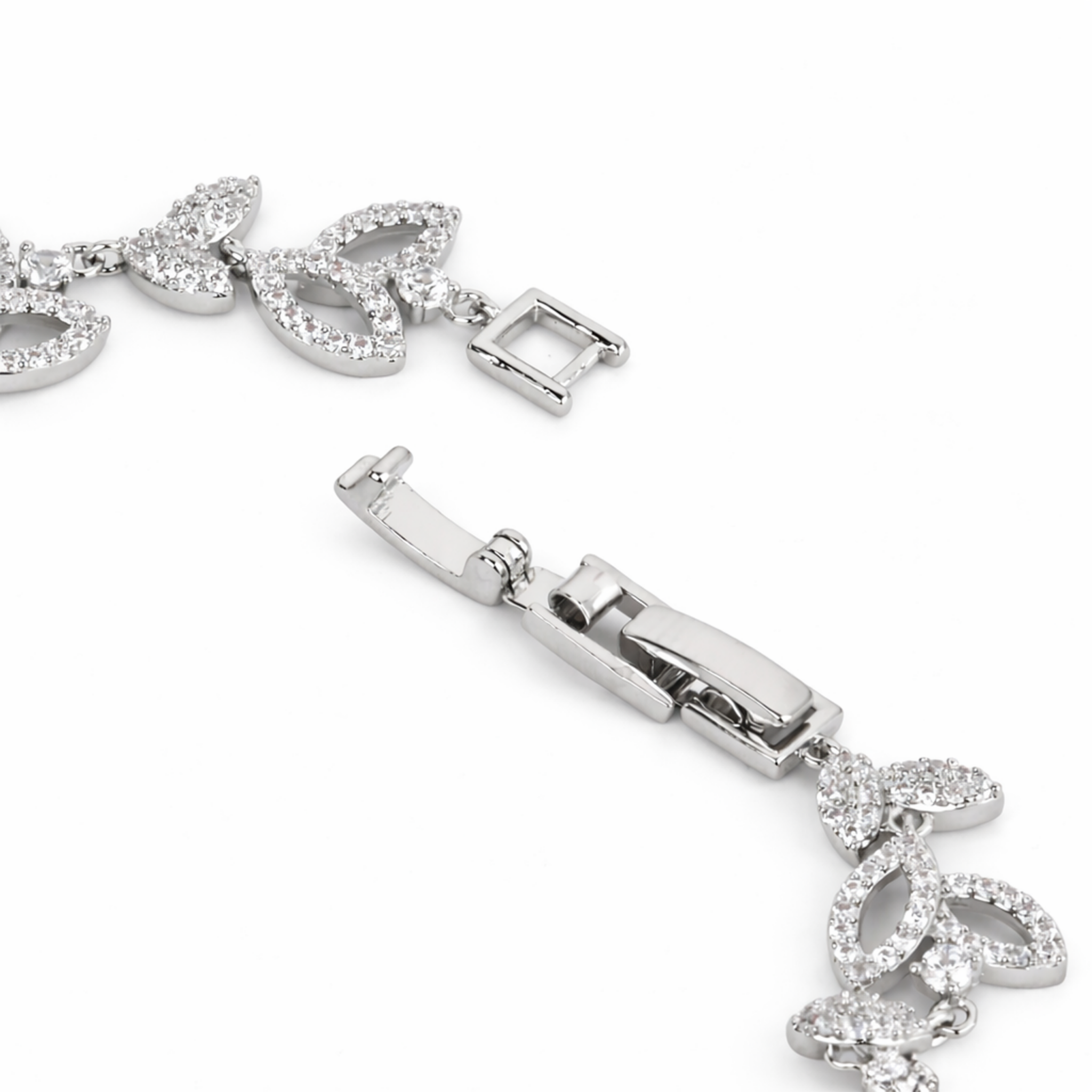 Golden Laurel Leaf Bracelet - Silver