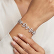 Golden Laurel Leaf Bracelet - Silver