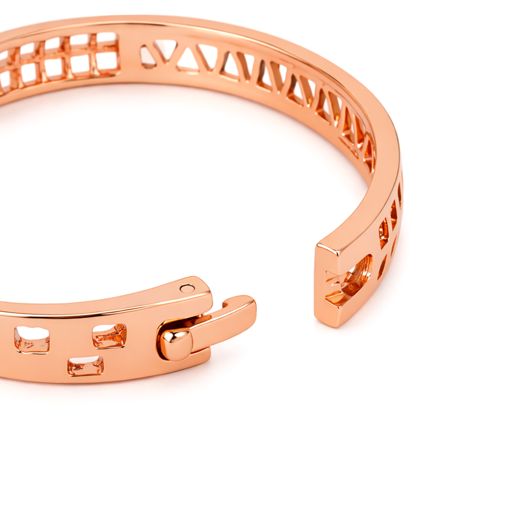 Pearl Grid Cuff Bangle