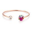 Blush Bloom Cuff - Blue