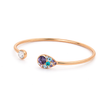 Blush Bloom Cuff - Blue