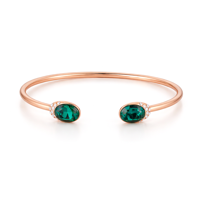 Emerald Duo Open Cuff
