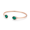 Emerald Duo Open Cuff