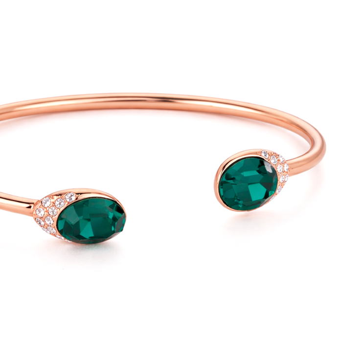 Emerald Duo Open Cuff