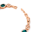 Emerald Halo Tennis Bracelet
