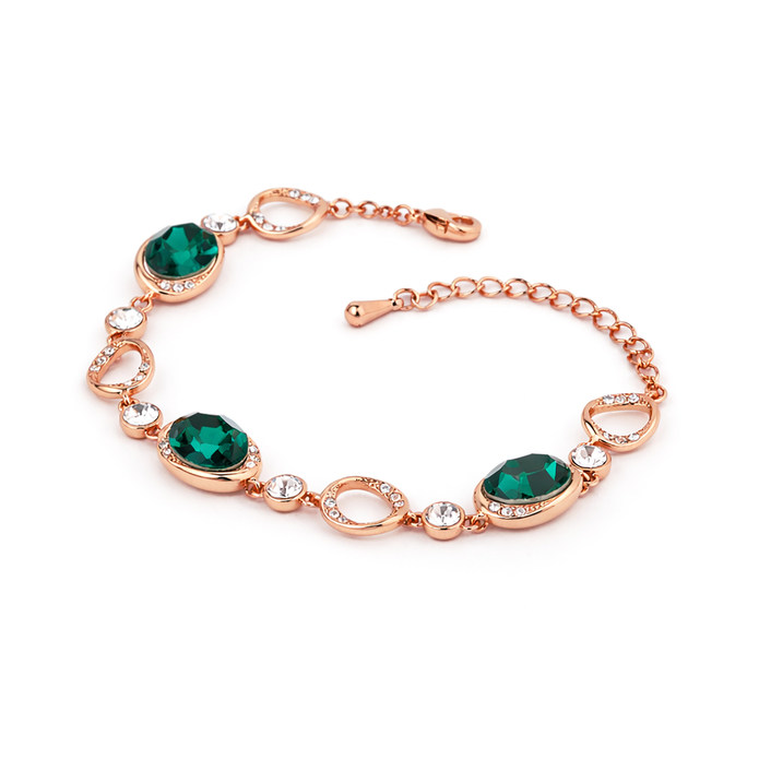 Forest Emerald Orbit Bracelet