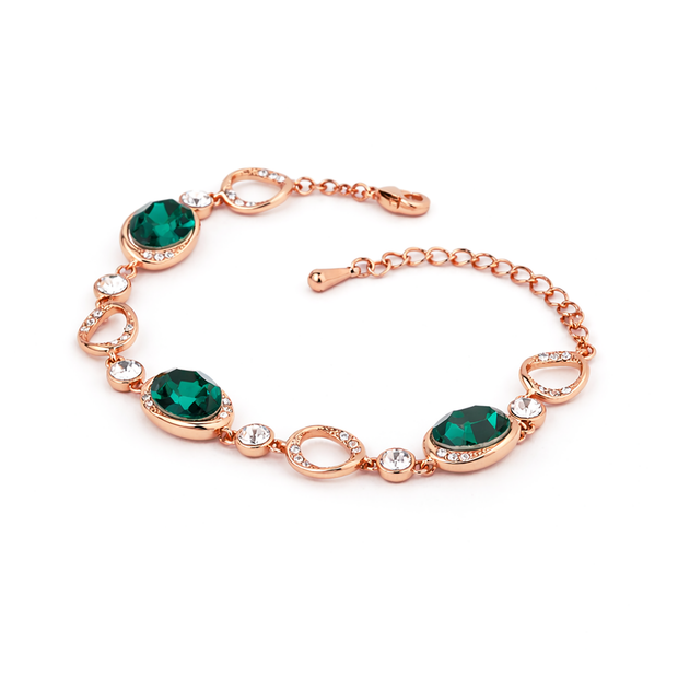 Forest Emerald Orbit Bracelet