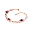 Forest Emerald Orbit Bracelet - Rose pink