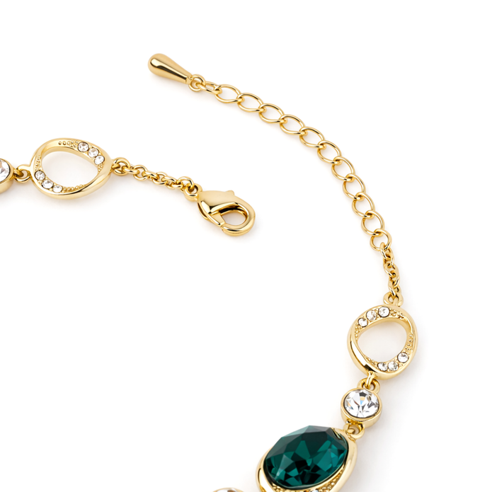 Forest Emerald Orbit Bracelet - Emerald Green