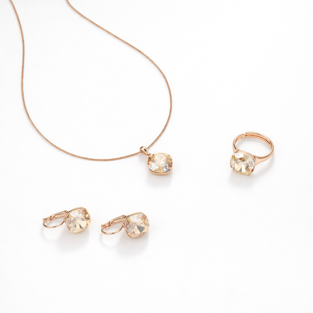 Emerald Radiance Trio - Gold