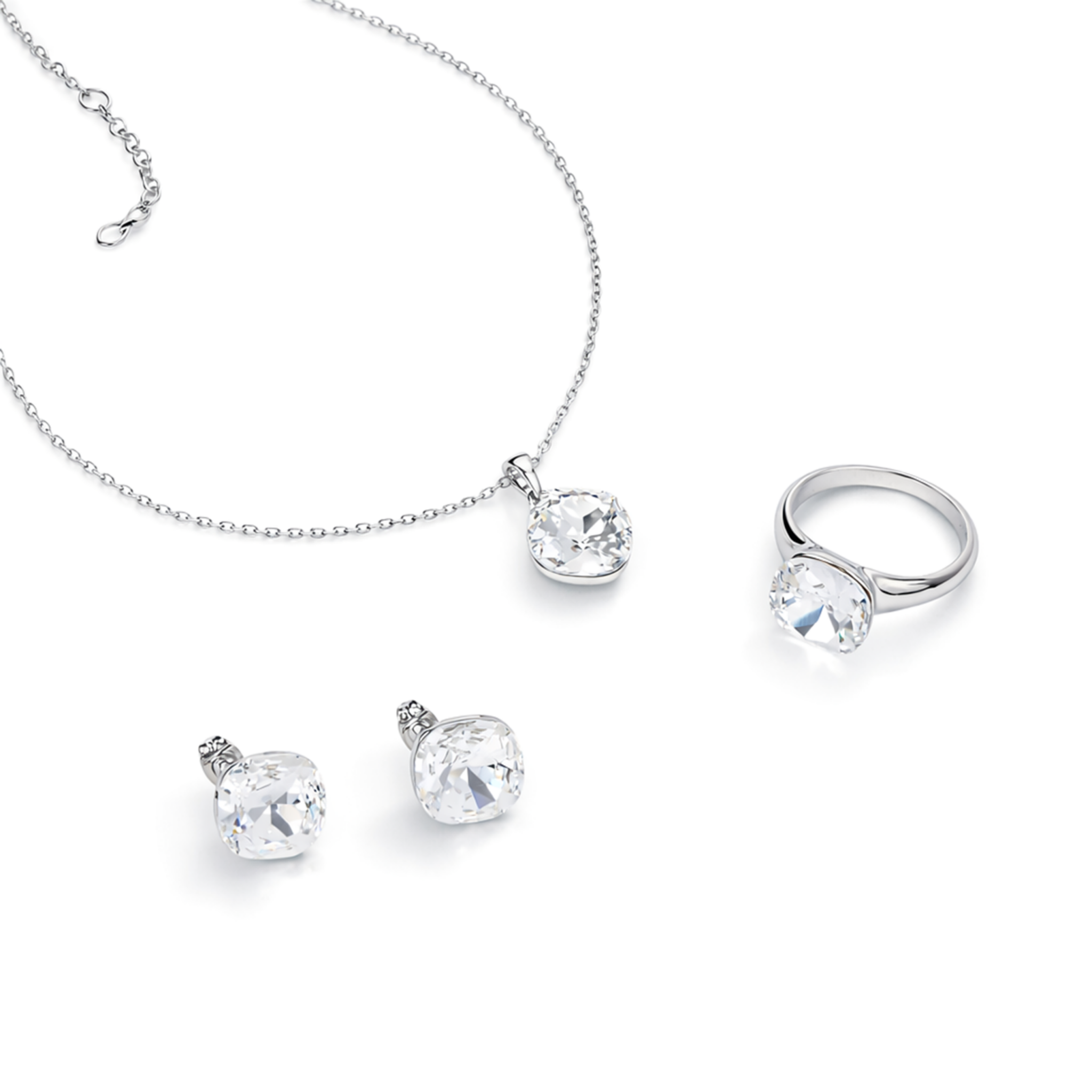 Emerald Radiance Trio - Silver