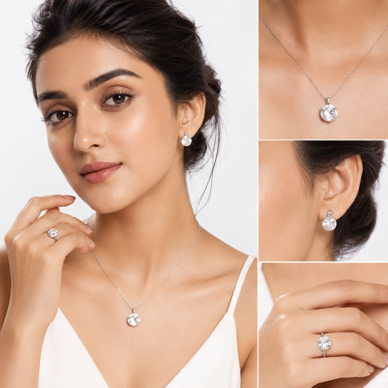Emerald Radiance Trio - Silver