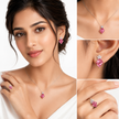 Petal Blush Square Set - Pink