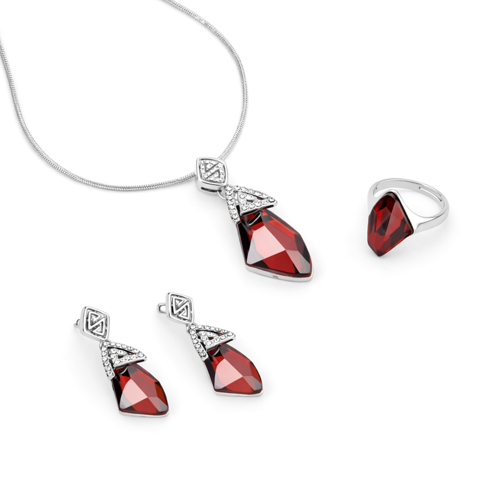 Petal Blush Square Set - Rich Pink