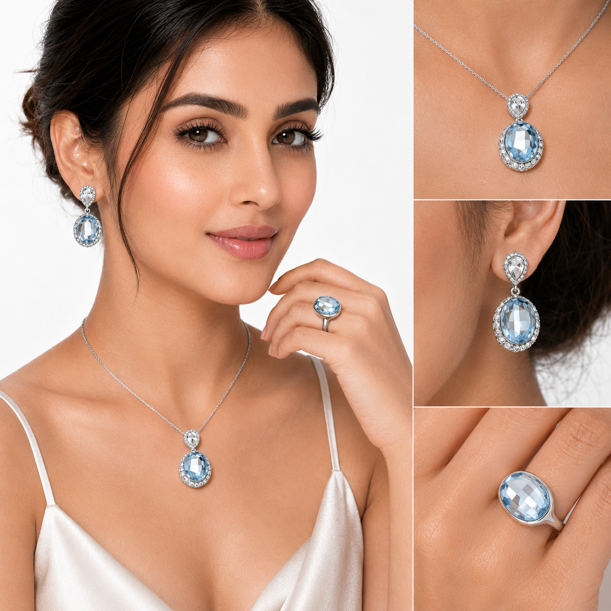 Ocean Oval Halo Set