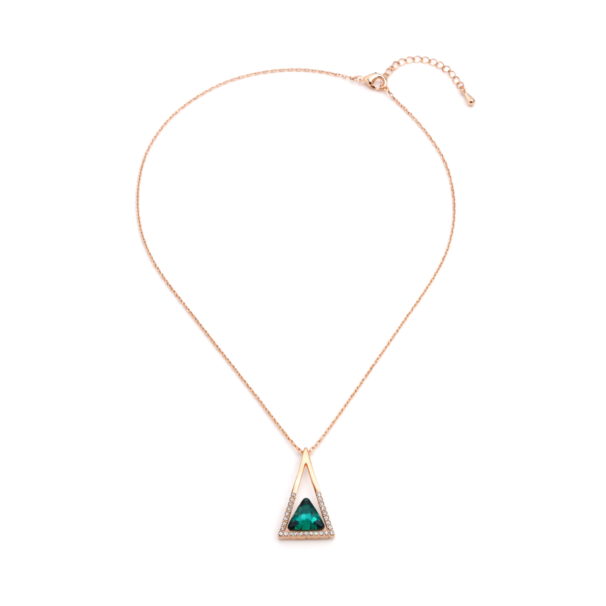 Emerald Apex Triangle Set