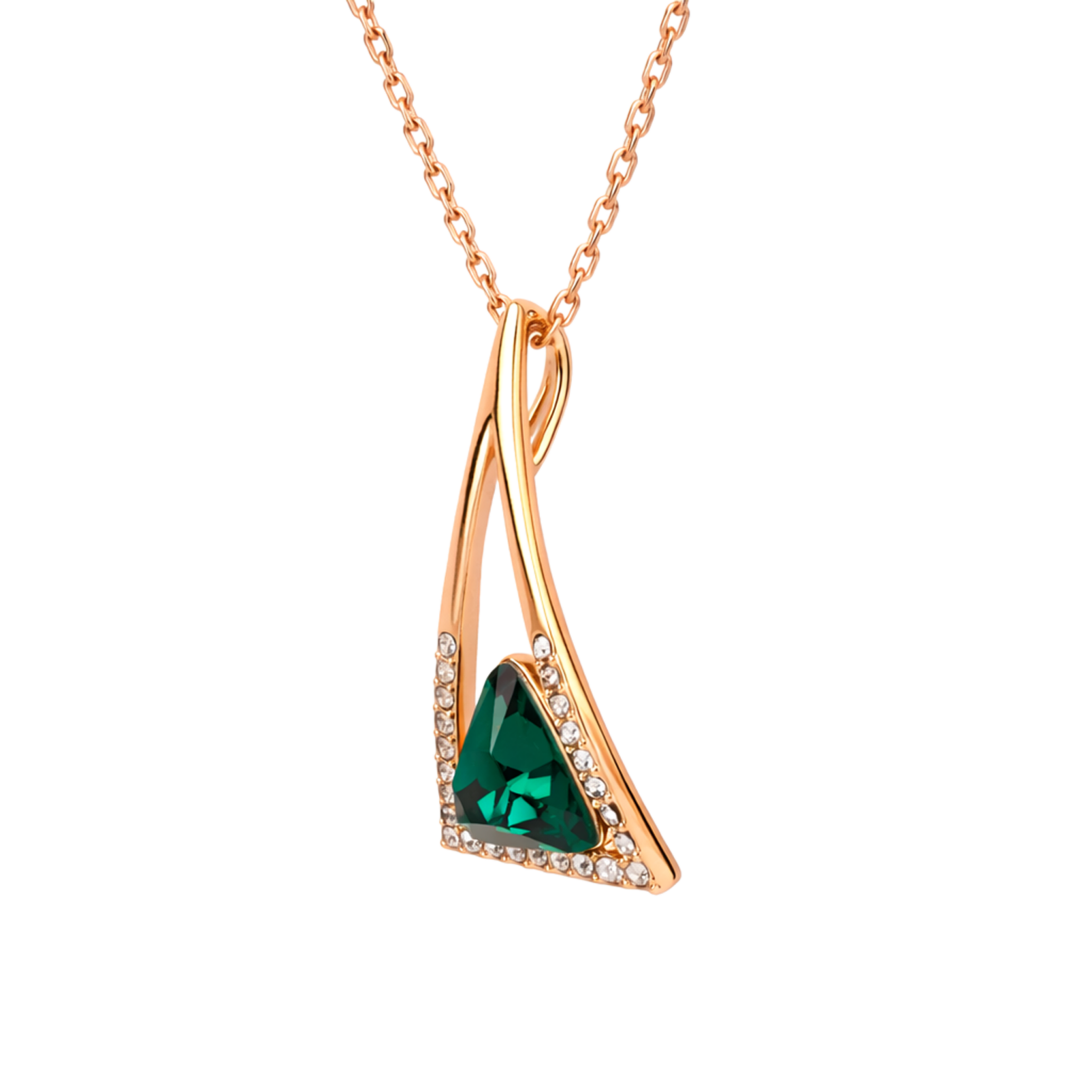 Emerald Apex Triangle Set