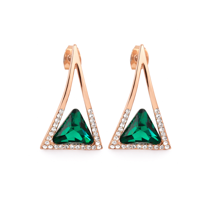 Emerald Apex Triangle Set