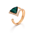 Emerald Apex Triangle Set