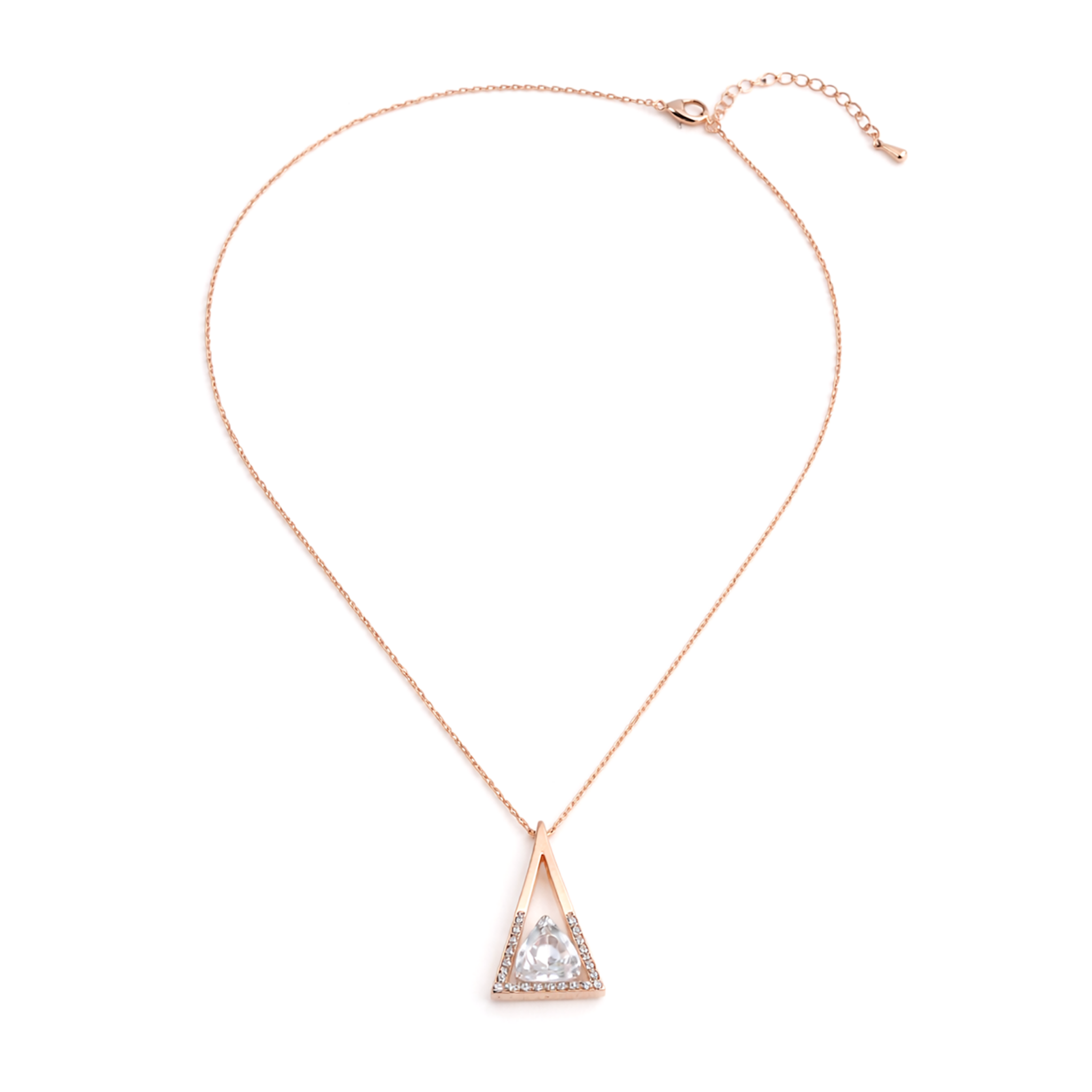Emerald Apex Triangle Set - Silver