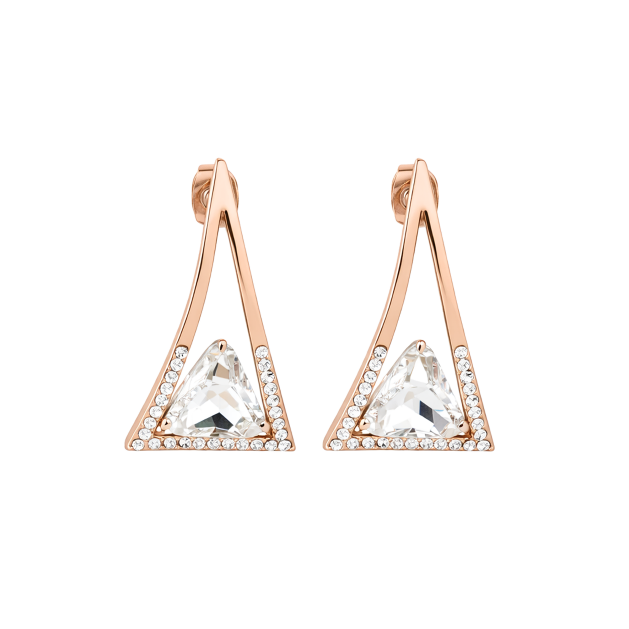 Emerald Apex Triangle Set - Silver