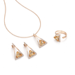 Emerald Apex Triangle Set - Rich Pink