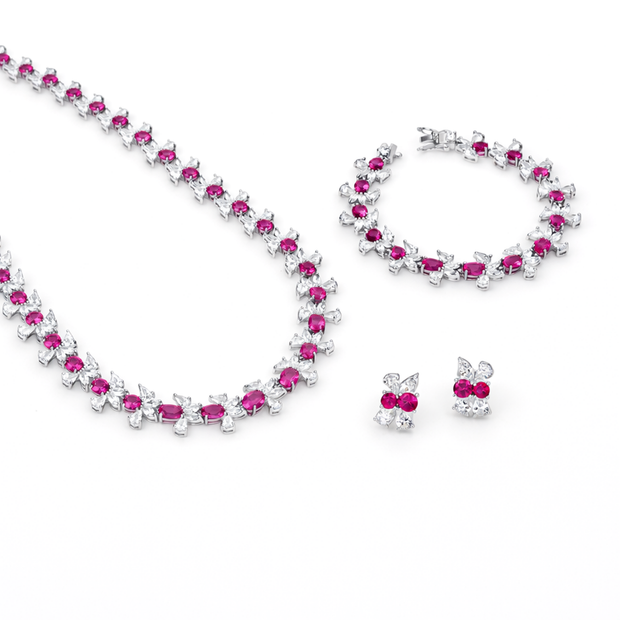 Crimson Garden Tennis Set