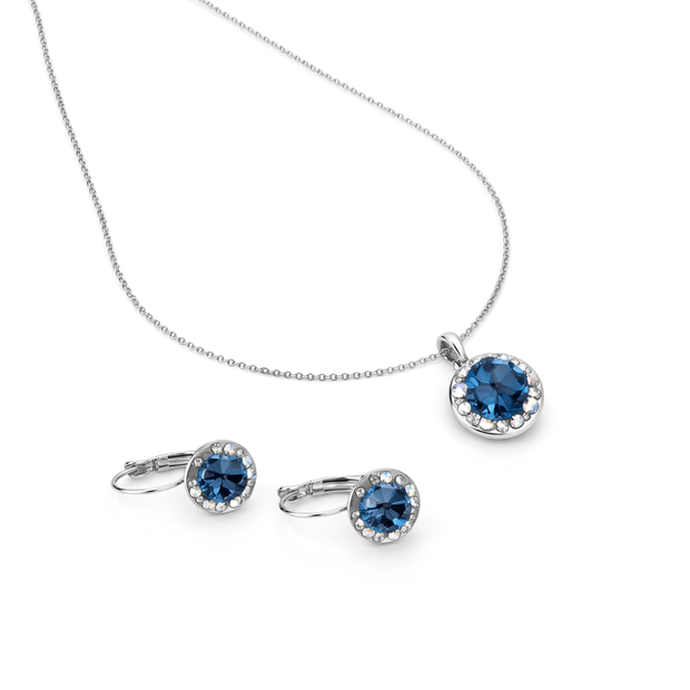 Sapphire Halo Duo Set
