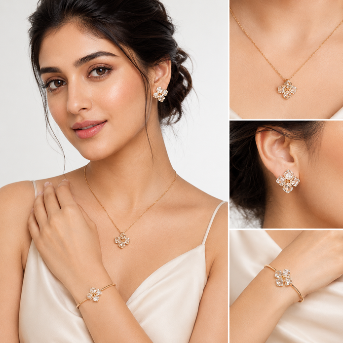 Aurora Cube Quad Set - Gold